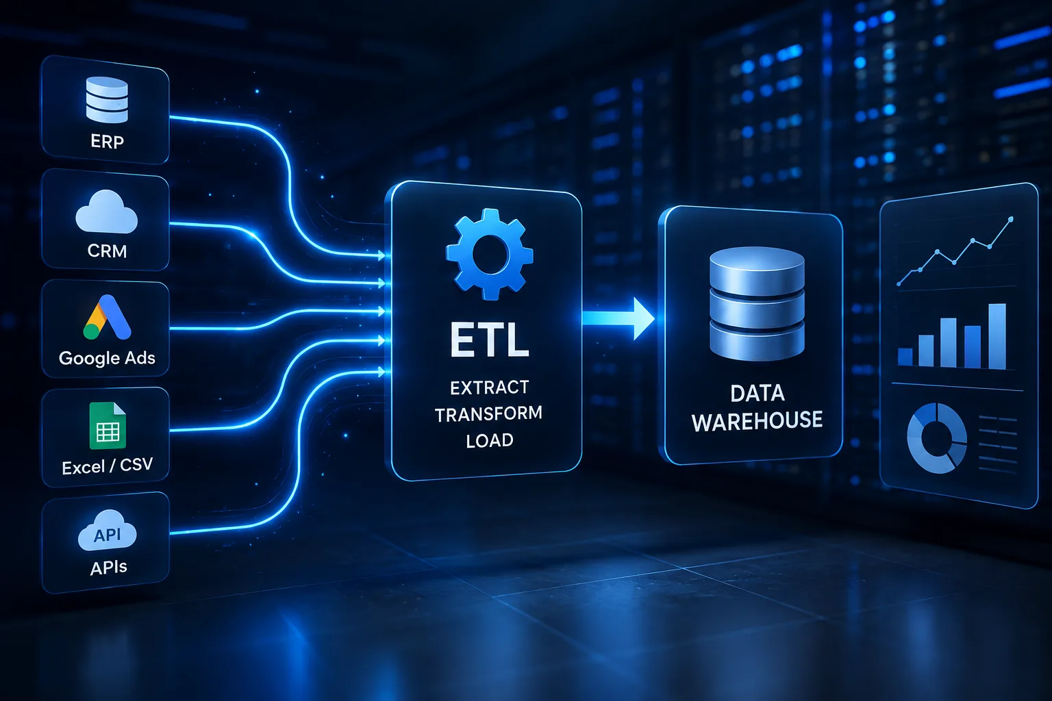 Pipeline ETL para integrar datos empresariales hacia un Data Warehouse con procesos automatizados